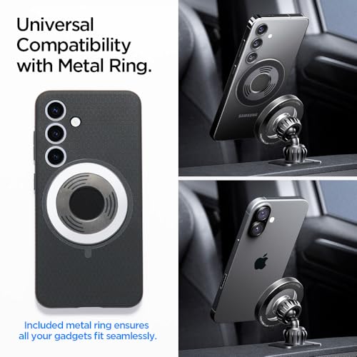 Spigen Magnetic Air Vent & Dashboard Car Mount - Black - Image 7