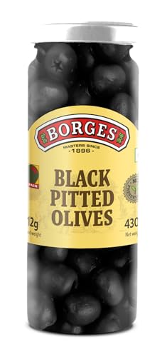 Borges Black Pitted Olives 430g