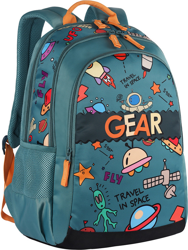 Gear Medium 23 L Backpack Cartoon Space 17" (Green) - Image 2