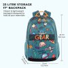 Gear Medium 23 L Backpack Cartoon Space 17" (Green) - Image 3