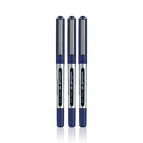 uni-ball Eye UB150 0.5mm Roller Ball Pen | Blue Ink, Pack of 3
