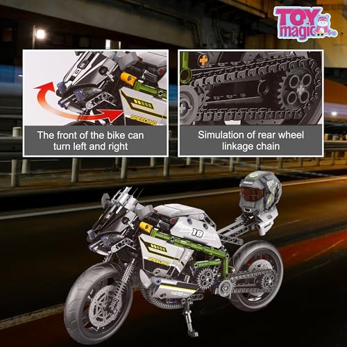 ToyMagic 593-Piece Building Blocks Bike