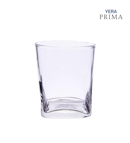 Yera Prima Oak Whisky/Scotch/Water Glasses, 295 ml Each – Set of 4