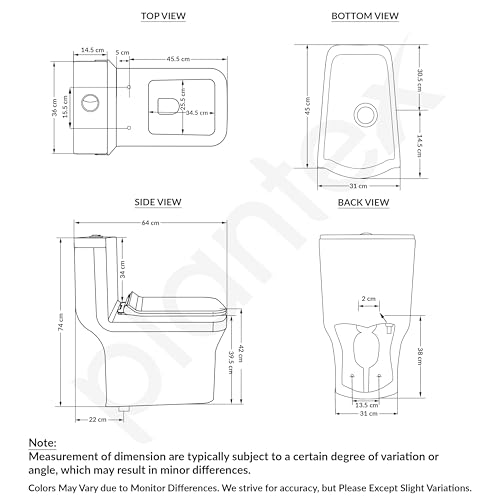 Plantex Ceramic Commode for Toilet/One