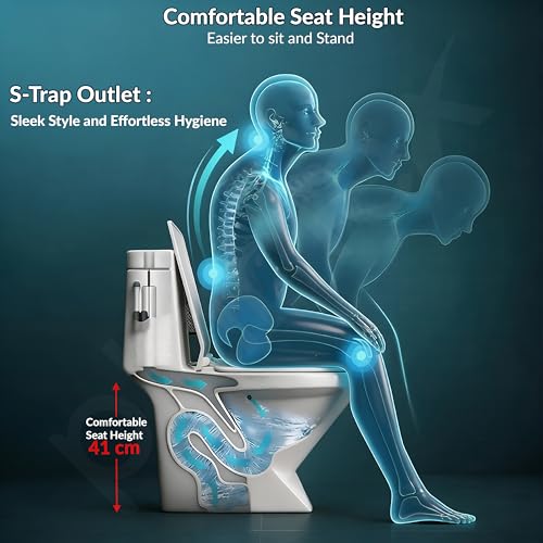 Plantex Ceramic Commode for Toilet/One