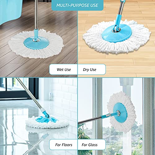 Amazon Brand - Presto! Spin Mop with Plastic Bucket Set, Blue - Image 7