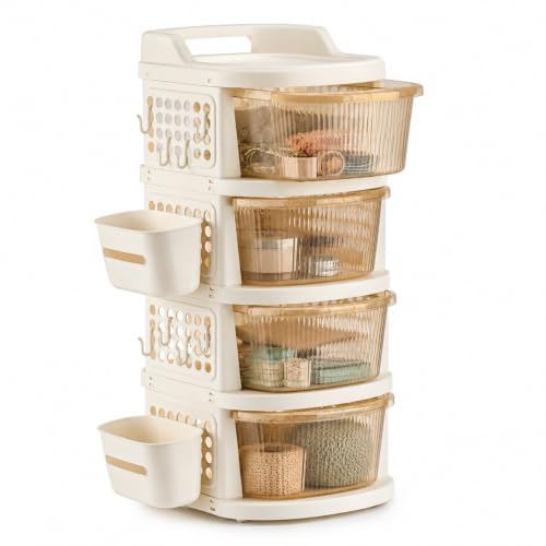 Homeor 4 Tier Plastic Storage