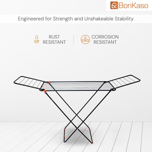 BonKaso Foldable Cloth Drying Stand