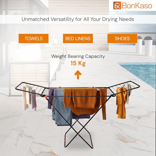 BonKaso Foldable Cloth Drying Stand