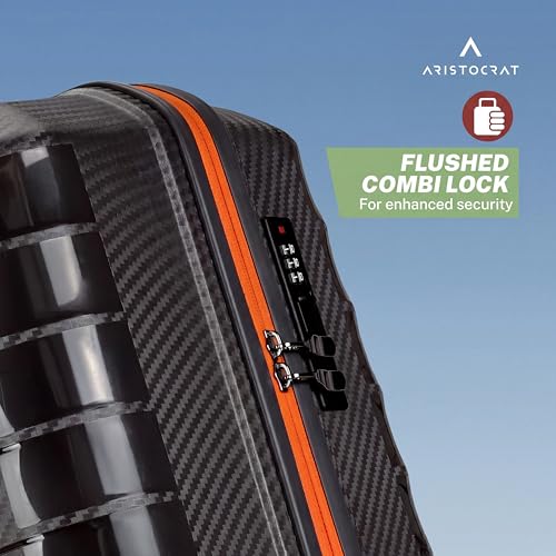 Aristocrat Altitude Set of 3 (Cabin+Medium+Large) Trolley Bags, Black - Image 5