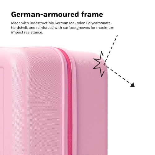 MOKOBARA Transit Set of 3 Trolley Bag (54cm 64cm 74cm) Pink - Image 6