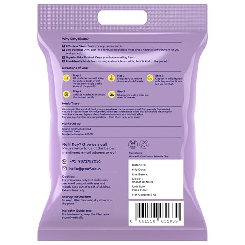 Poof! Kitty Klean Cat Litter
