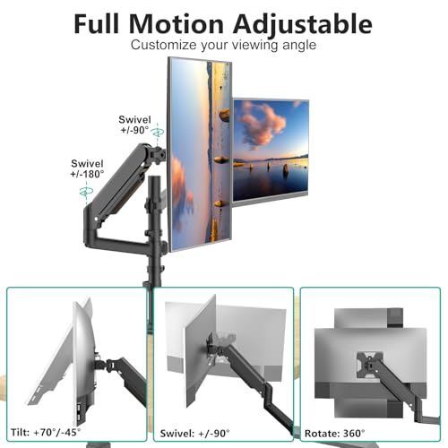 WALI Dual Monitor Mount, 13-32