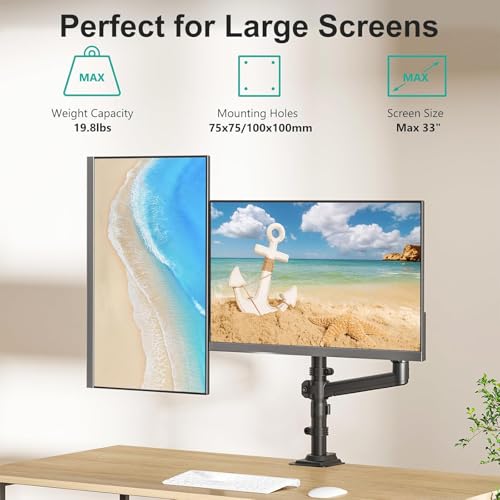 WALI Dual Monitor Mount, 13-32