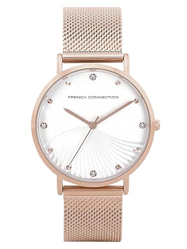 French Connection White Dial Analog Watch for Women-FCC01GM