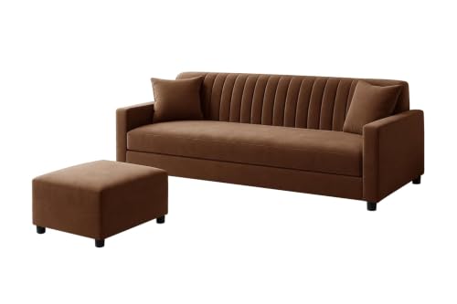 Modern Three Seater Wooden Sofa