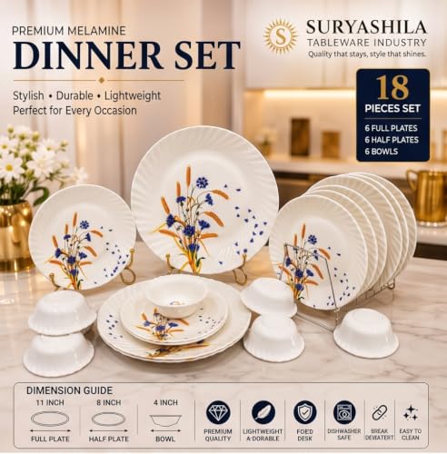 Melamine Dinner Set 18 Pieces