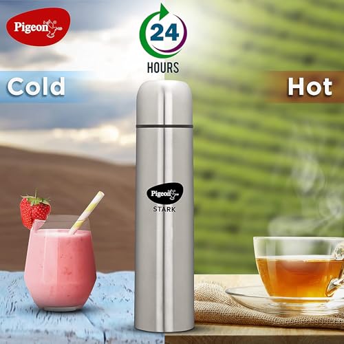 Pigeon Stainless Steel Therminox Stark 1000 ml Water Bottle - Silver - Image 5