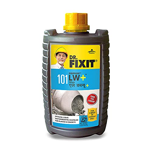 DR. FIXIT PIDIPROOF LW+, 200ml for 1 Bag Cement, Cement Tonic, Integral Waterproofing, 1 litre