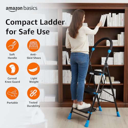 Amazon Basics Curvo-Foldable Step Ladder