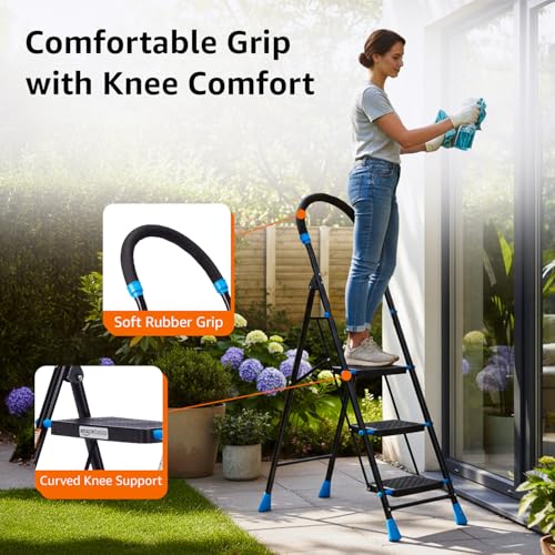 Amazon Basics Curvo-Foldable Step Ladder