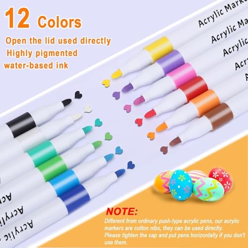 Corslet 12 Shades Acrylic Markers