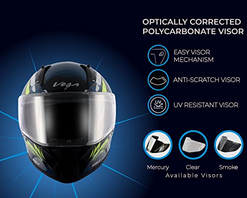 Vega Bolt Bunny Black Blue Helmet-L - Image 3