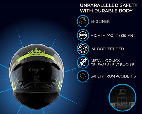 Vega Bolt Bunny Black Blue Helmet-L - Image 4