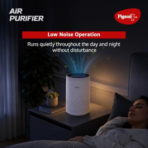 Pigeon Air Purifier for Home, HEPA H13, 99.99% PM2.5, White, 235 Sq Ft - Image 6