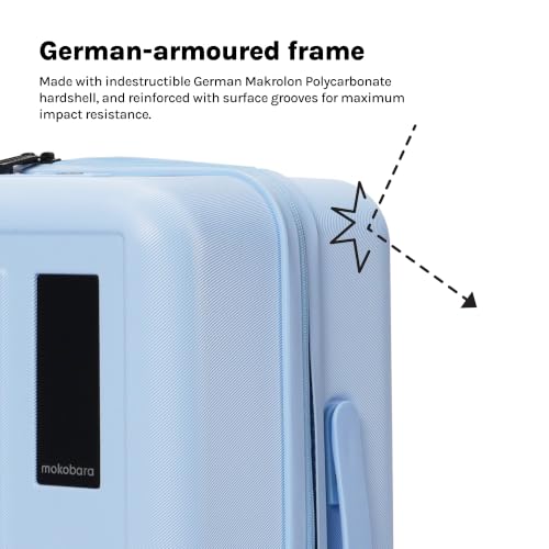 MOKOBARA Transit Cabin Trolley Bag 54cm 40L Blue - Image 6