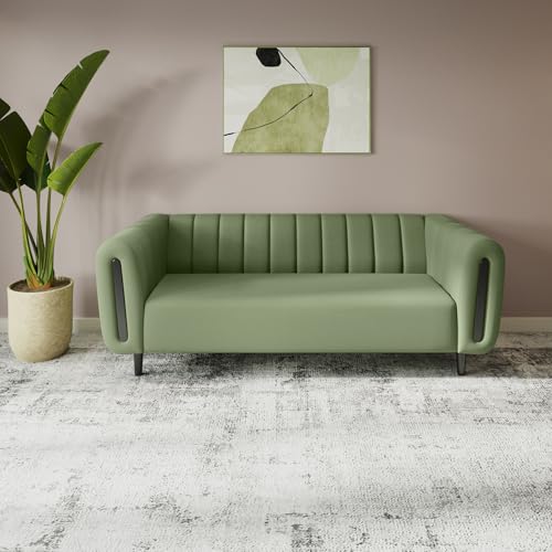 Interio by Godrej Paramount 3 Seater Fabric Sofa for Living Room