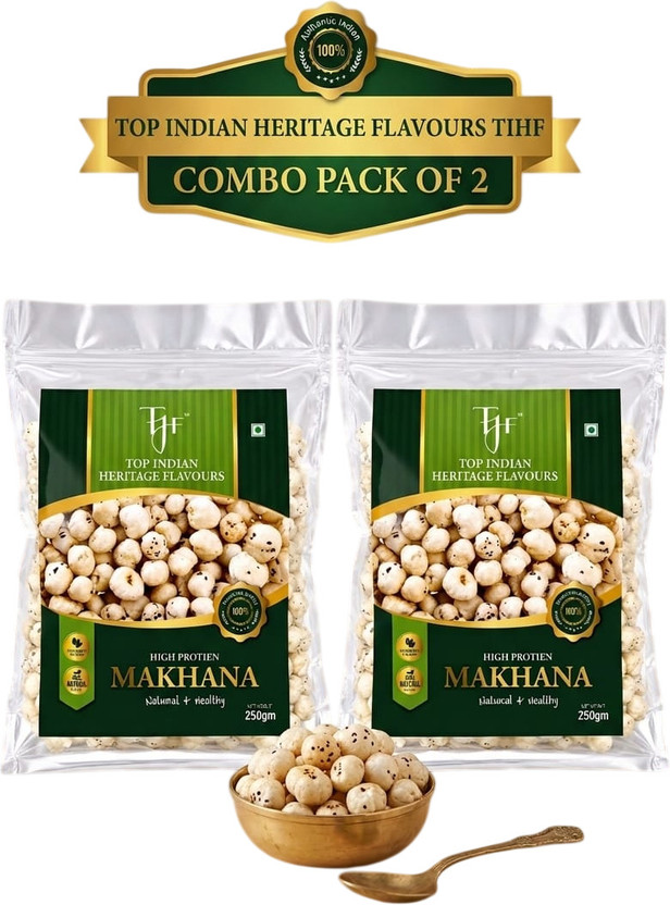 Envelope Dryfruits Plain Makhana Fox Nuts Makhana (4 x 250 g) - Image 4