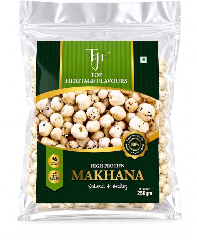 Envelope Dryfruits Plain Makhana Fox Nuts Makhana (4 x 250 g) - Image 6