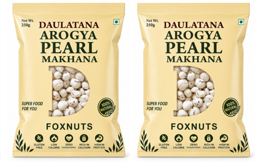 Envelope Dryfruits Plain Makhana Fox Nuts Makhana (4 x 250 g) - Image 9