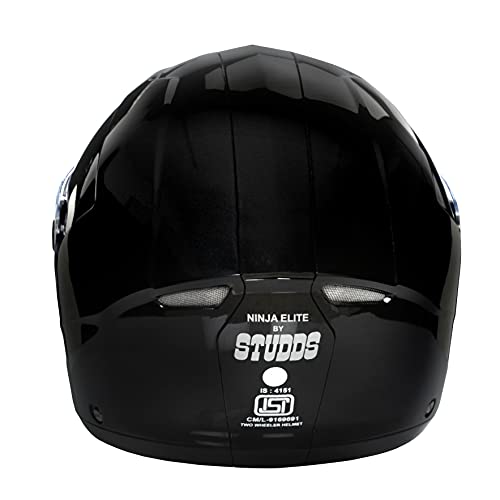 Studds Ninja Elite SUPER Flip Up Full Face Helmet (Black, L) - Image 5