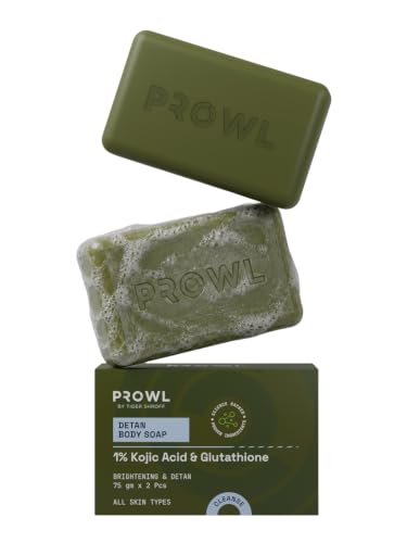 PROWL by Tiger Shroff Detan Men Body Soap with 1% Kojic Acid & Glutathione