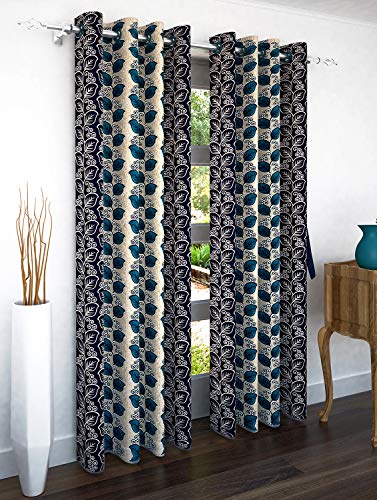 Story@Home Polyester Floral Pattern Door