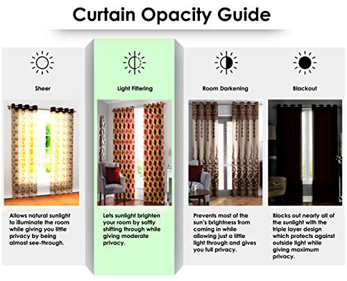 Story@Home Polyester Floral Pattern Door
