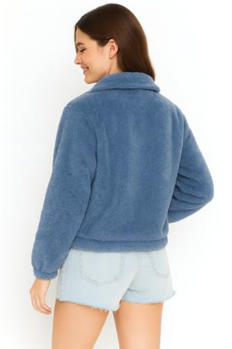 THE DRY STATE Women's Fur Pull Over With High Neck - Image 2