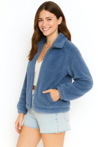 THE DRY STATE Women's Fur Pull Over With High Neck - Image 3