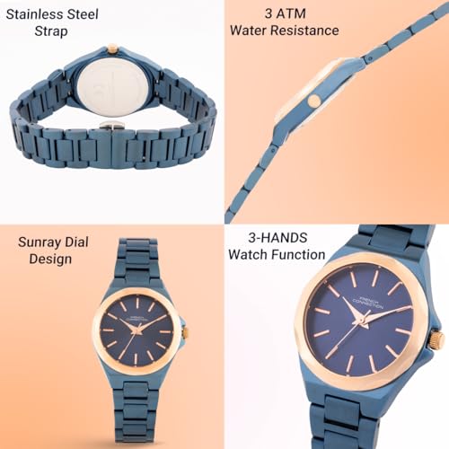 French Connection Equinox Sunray Dial Analog Watch for Women -FCH11UM - Image 5