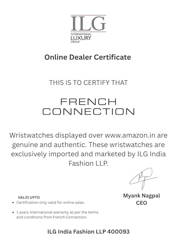 French Connection Equinox Sunray Dial Analog Watch for Women -FCH11UM - Image 7