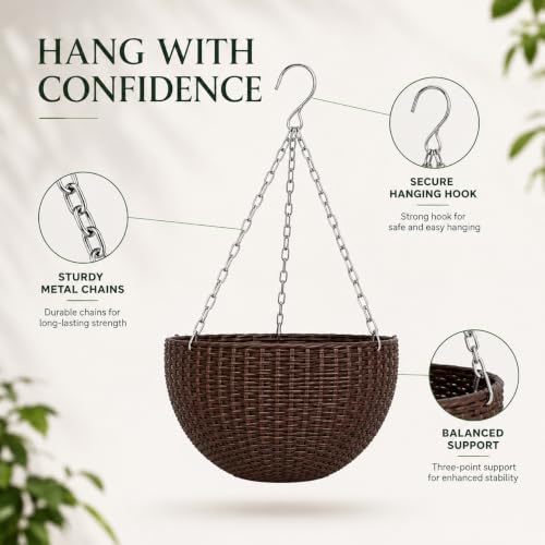 Ocean Mart Euro Hanging Planters