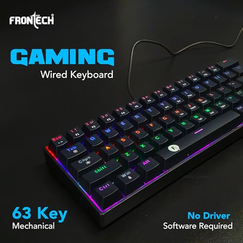 FRONTECH 63-Key Mechanical Gaming Wired