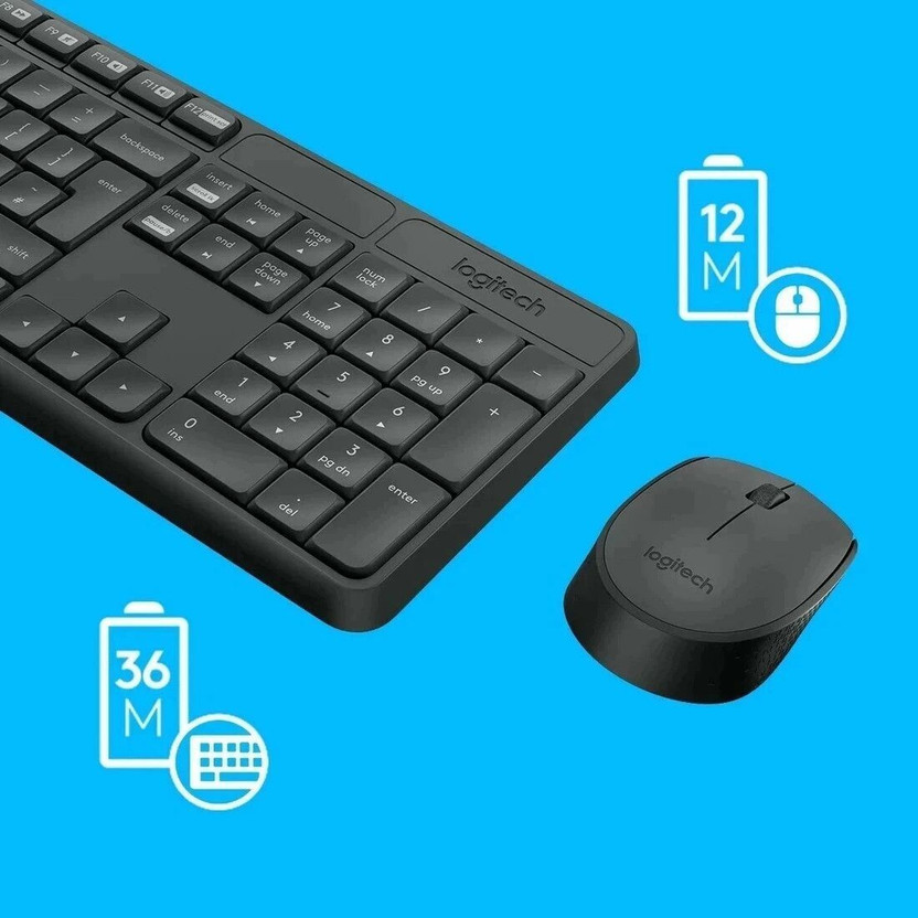 Logitech MK235 Full-Sized, 15 FN