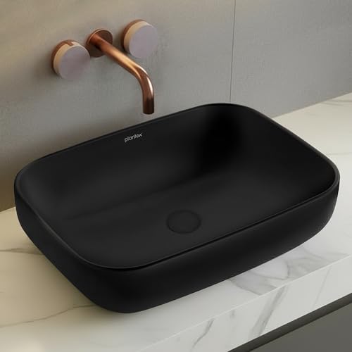 Plantex Ceramic Black Wash Basin