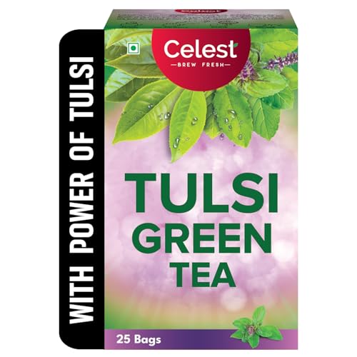 Celest Tulsi Green Tea | Green Tea Tulsi | 25 Teabags
