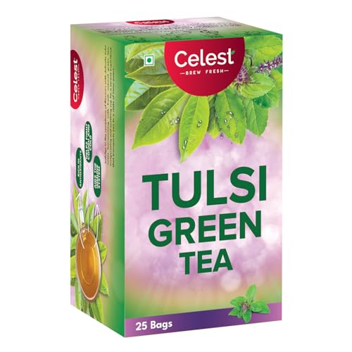 Celest Tulsi Green Tea | Green Tea Tulsi | 25 Teabags - Image 7