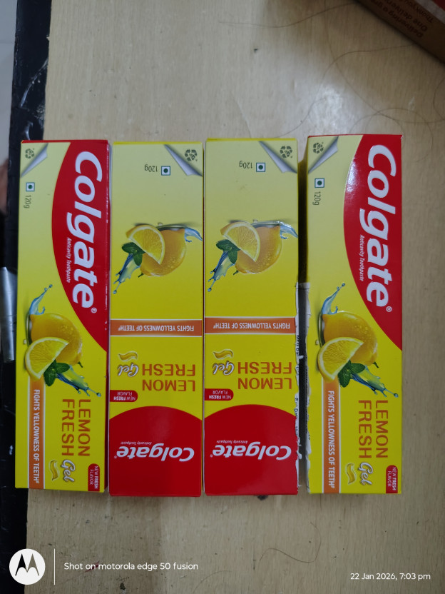 Colgate Lemon Fresh Whitening Gel Toothpaste (480 g, Pack of 4) - Image 9