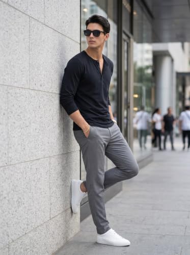 BULLMER Men’s Trendy Full Sleeve